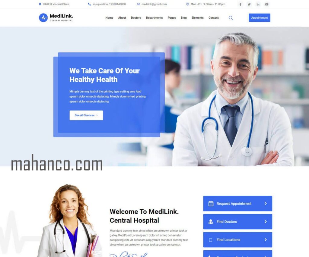 طراحی سایت پزشکی و بیشتر شناخته شدن